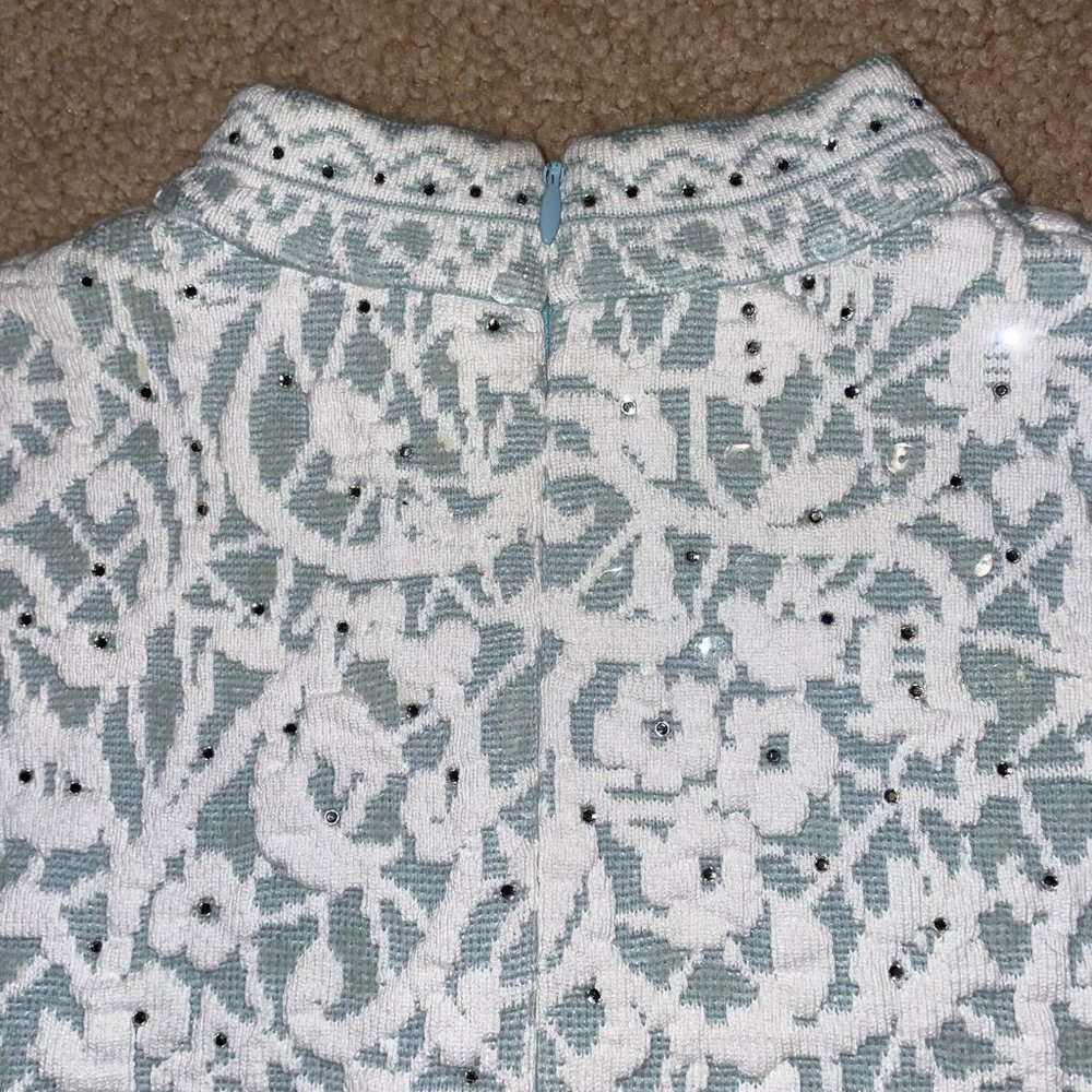 Shimmery Lacey St John Top w Sequins & Bling - Picture 5 of 9